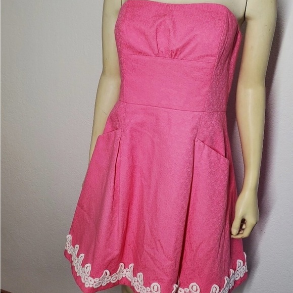 Lilly Pulitzer Pink and White Dress - Picture 5 of 6